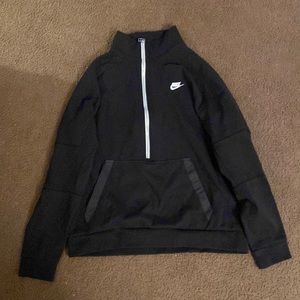 black nike half zip